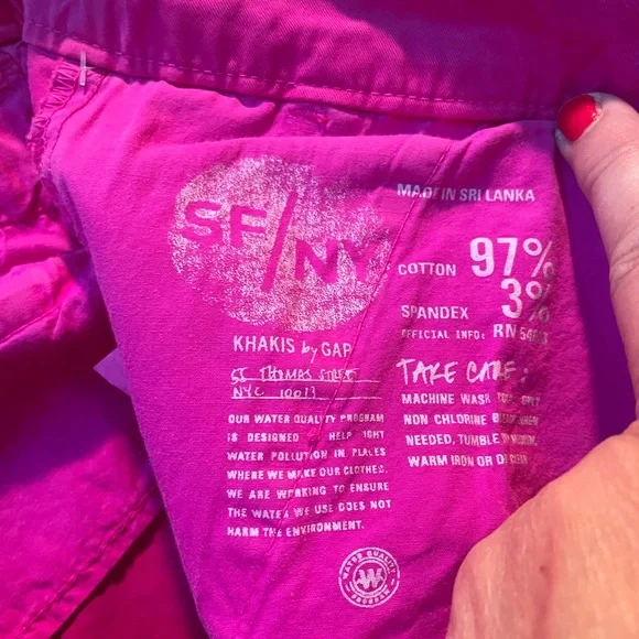Gap NEW hot pink khakis size 12 - Picture 9 of 9